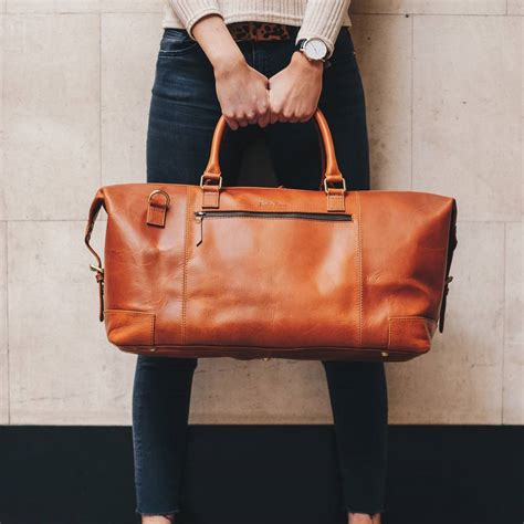 women's leather weekend bags